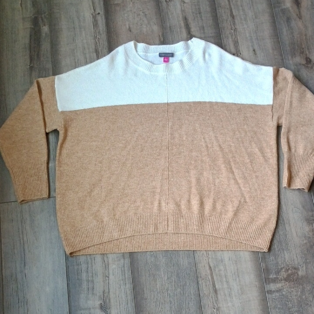 Vince Camuto Cream Crewneck Sweater
